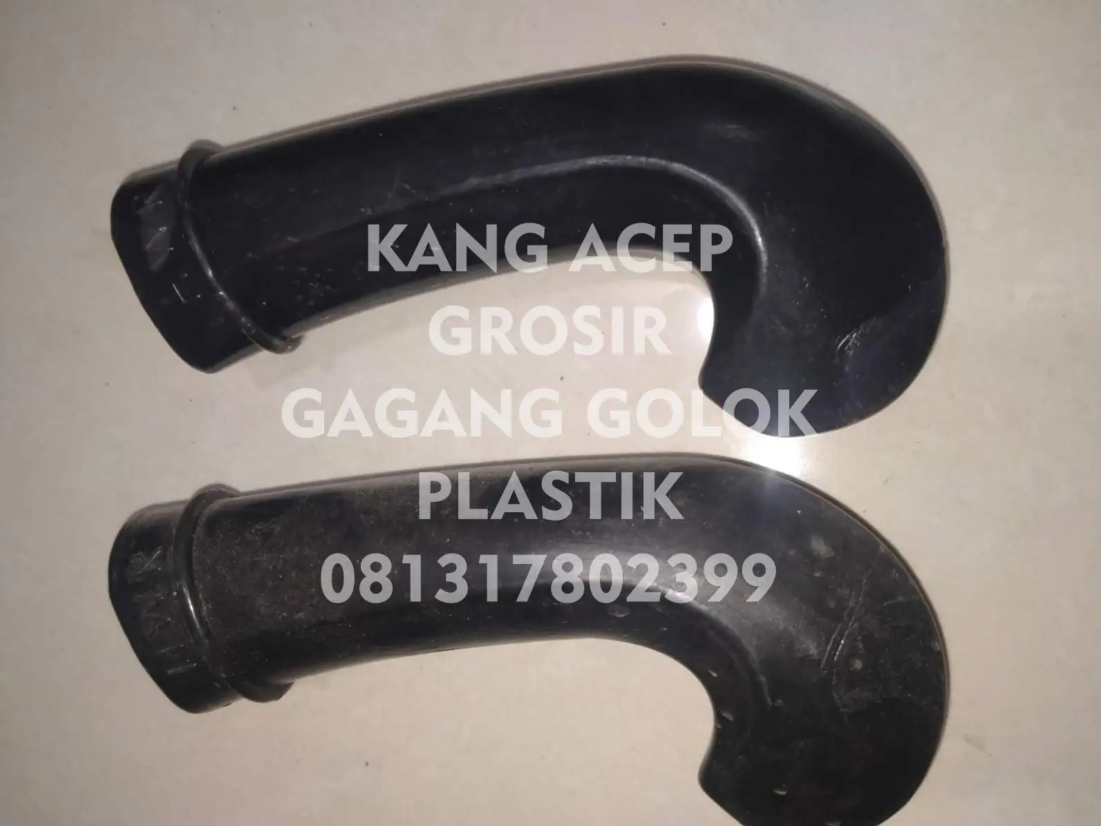 Jual Grosir Gagang Golok Plastik di Lebak Model Polos Bengkok Hitam