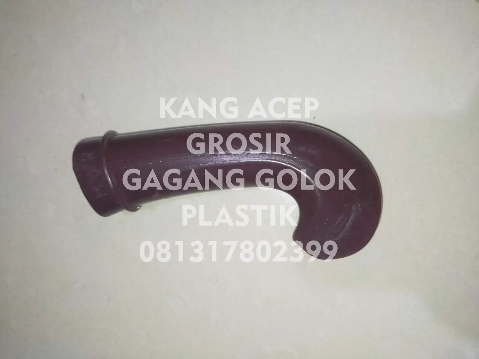 Grosir Gagang Golok Plastik di Bandung Model Polos Bengkok Coklat