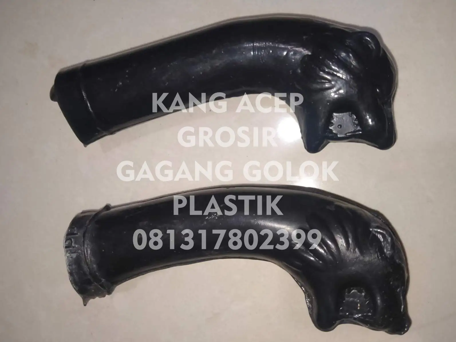 Grosir Gagang Golok Plastik di Bandung Model Kepala Singa Hitam